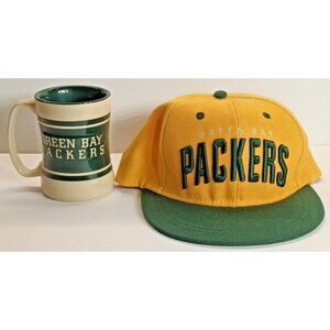 Green Bay Packers Coffee Mug & Snap Back Cap